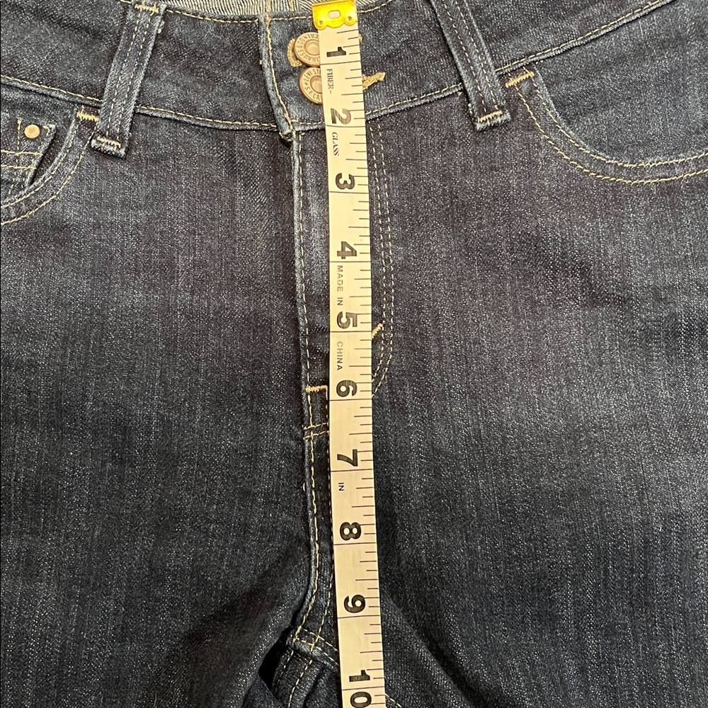 Levi's 526 Slender Boot Cut Jeans 29x30 Dark Wash Y2K Western Flap Pocket - Picture 7 of 9